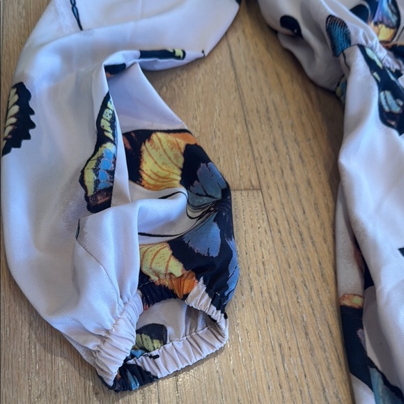 G by Guiliana Butterfly Print Wrap Dress women size medium - Picture 5 of 16